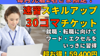 速習スキルアップ30コマチケット